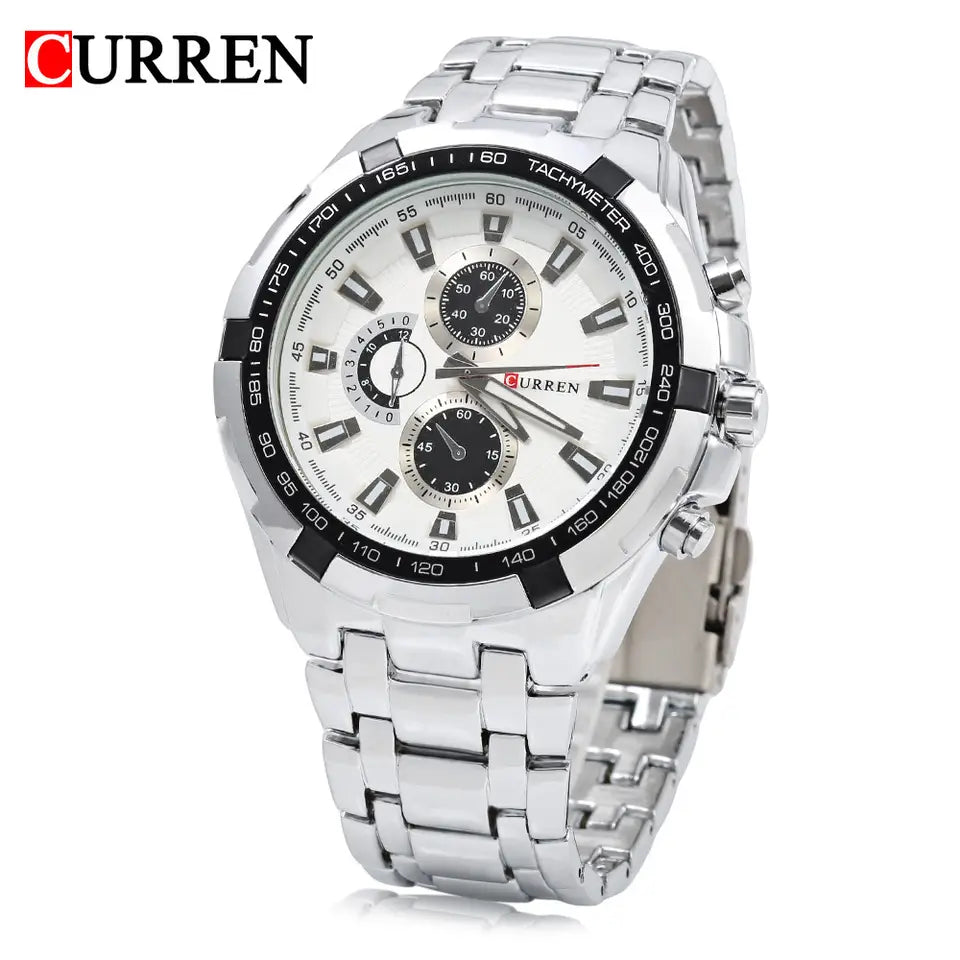 CURREN Luxury Sport Watch for Men – Durable Waterproof Quartz Watch- ساعة CURREN للرجال